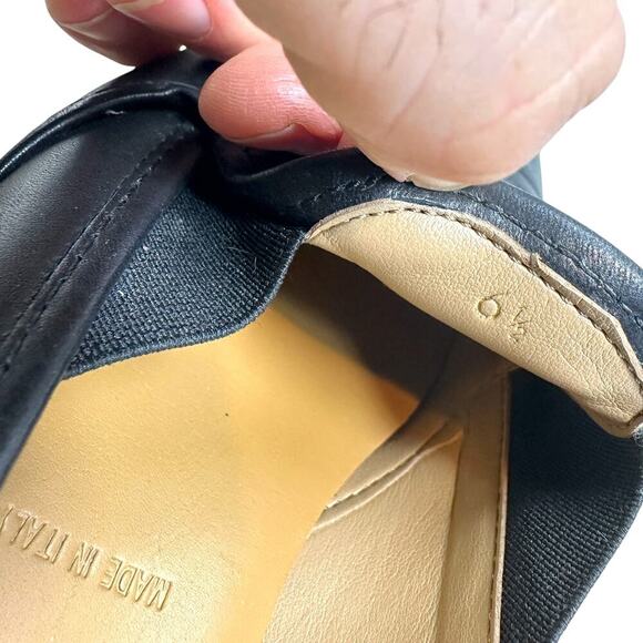 Everlane The Leather Street Shoe Black‎ Pointed Toe Slip-On Size 6.5 - Picture 12 of 13